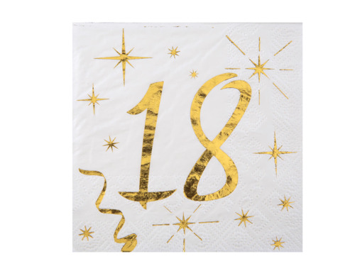 18 years white ages napkin