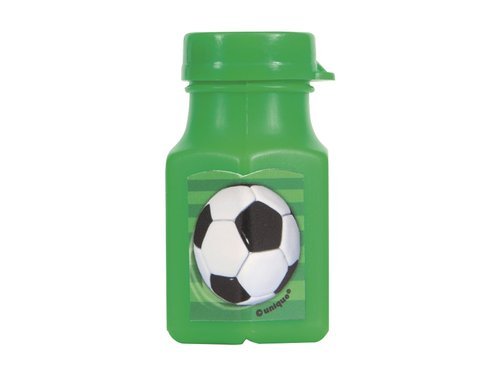 3D Soccer Mini Bubble Bottles - 4 pcs.