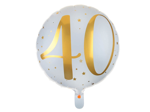 40th Birthday Balloon - 35 cm - 1 pc
