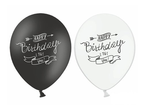 Balloons Happy Birthday to you Pastel Mix - 30 cm - 50 pcs