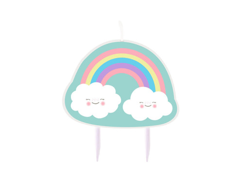Birthday Candle Rainbow & Cloud