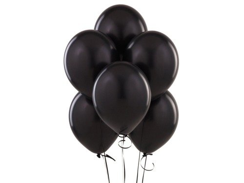Black pastel balloons - 10'' - 25 pcs.