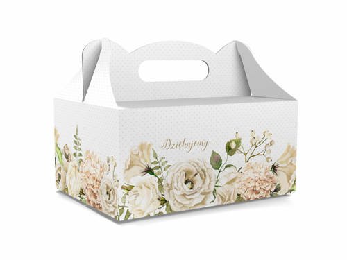 Decorative wedding cake box - 1 pc