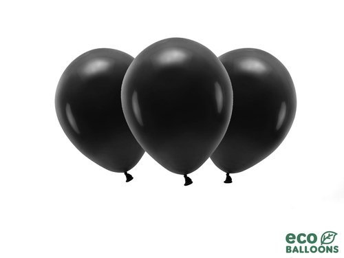 ECO black balloons - 11'' - 10 pcs.