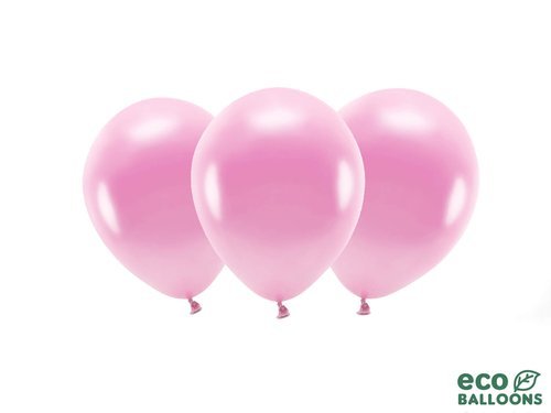 ECO pink balloons - 12'' - 10 pcs.