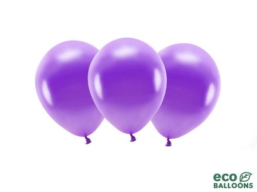 ECO purple balloons - 11'' - 10 pcs.