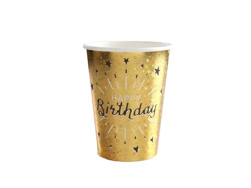Happy Birthday Cups - 250 ml - 10 pcs