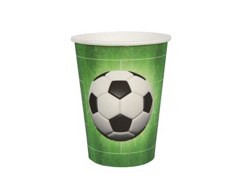 Paper cups Soccer Party - 250 ml - 10 pcs