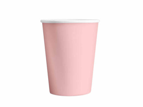 Pink Paper Cups - 220 ml - 6 pcs