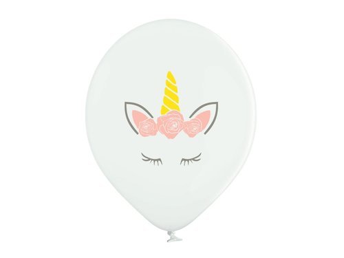Pretty Unicorn Balloons - 12" - 6 pcs