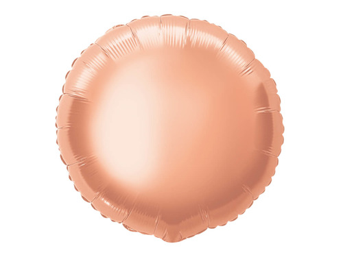 Rose Gold Round Foil Balloon - 47 cm - 1 pc