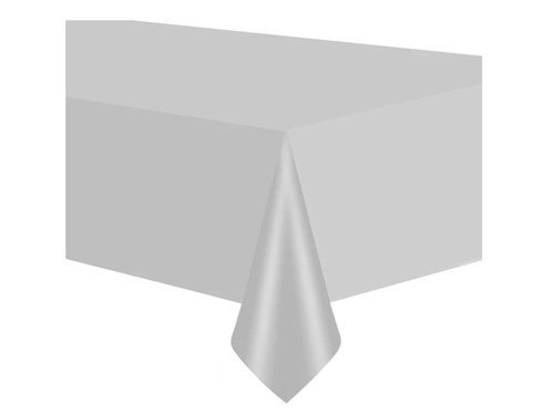 Silver Tablecover - 137 x 274 cm - 1 pc