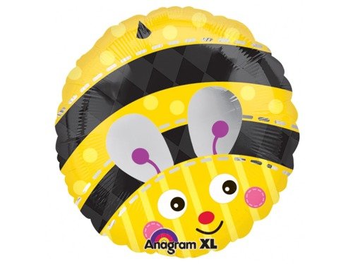 Standard Cute Bumblebee Foil Balloon - 43 cm - 1 pc