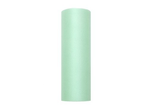 Tulle on roll 15 cm x 9 meters - mint - 1 pc