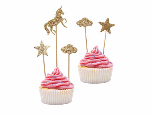 Unicorn Cake Decorations - 5 pcs