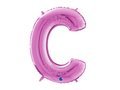 SuperShape Letter "C" Pink Foil Balloon - 66 cm - 1 pc