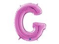 SuperShape Letter "G" Pink Foil Balloon - 66 cm - 1 pc