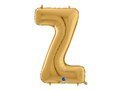 SuperShape Letter "Z" Gold Foil Balloon - 66 cm - 1 pc
