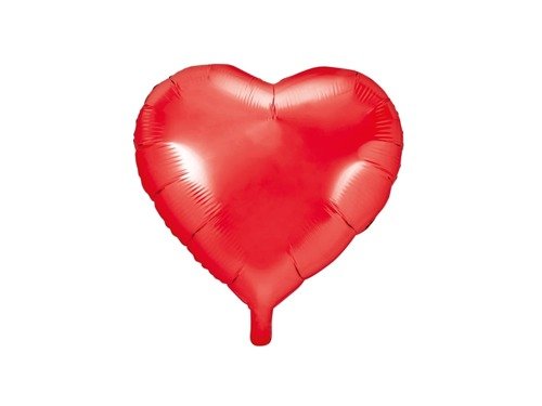Balon foliowy Serce czerwone - 45 cm - 1 szt.