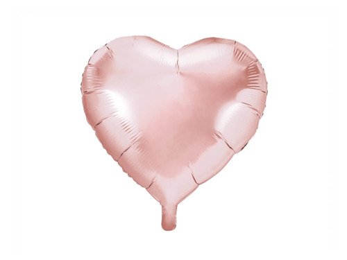 Balon foliowy Serce złoty róż - 45 cm - 1 szt.