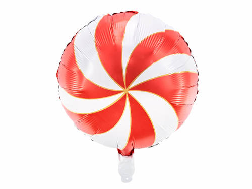 Balon foliowy czerwony Cukierek - 35 cm - 1 szt.