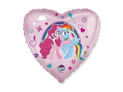 Balon foliowy serce My Little Pony - 46 cm - 1 szt.