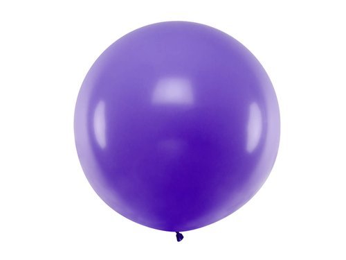 Balon olbrzym 1 m średnicy - lawendowy pastel.
