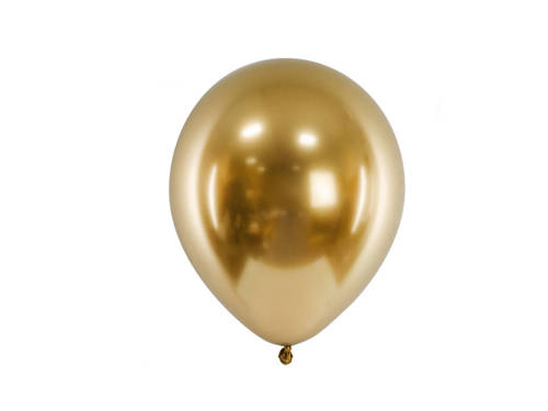 Balony lateksowe Glossy złote - 30 cm - 10 szt.