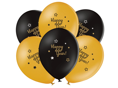 Balony lateksowe Happy New Year - 50 szt