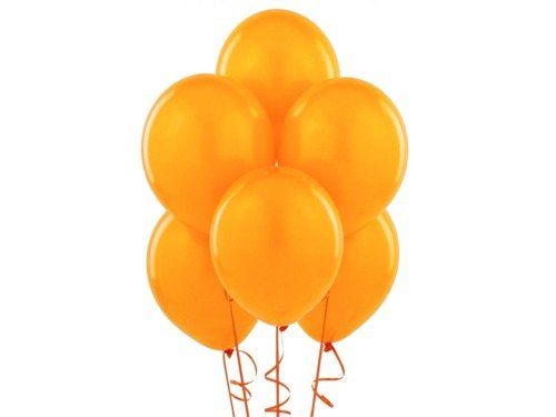 Balony lateksowe pastelowe pomarańczowe - średnie - 25 szt.