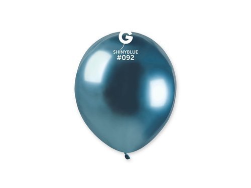 Balony lateksowe shiny niebieskie - 5 cali - 100 szt.