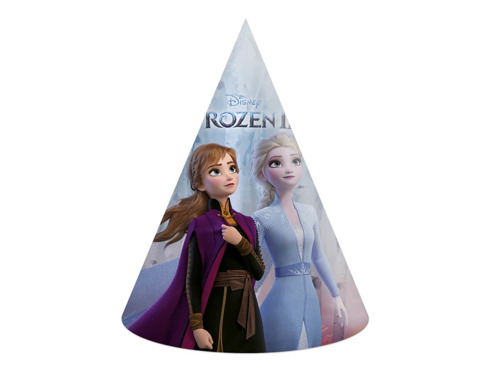 Czapeczki urodzinowe Frozen 2 - Kraina Lodu 2 - 6 szt.