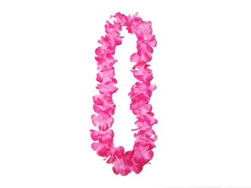 Naszyjnik hawajski - różowy - 1 m - 1 szt.
