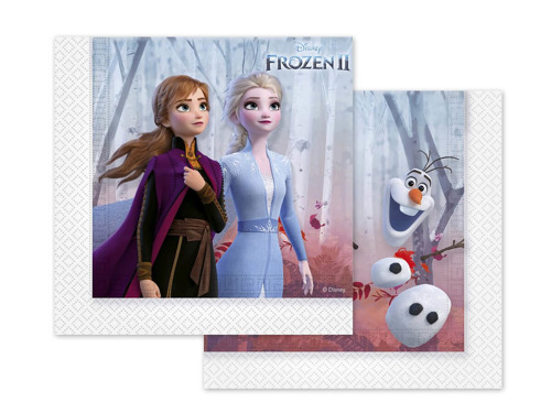 Serwetki urodzinowe Frozen 2 - Kraina Lodu 2 - 33 cm - 20 szt.