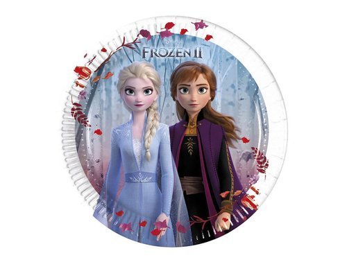 Talerzyki urodzinowe Frozen 2 - Kraina Lodu 2 - 20 cm - 8 szt.