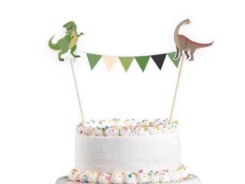Topper na tort Dinozaury - 1 szt.