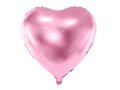 Balon foliowy Serce jasnoróżowe - 61 cm - 1 szt.