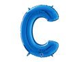 Balon foliowy niebieska litera C - 66 cm - 1 szt.